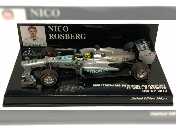 Mercedes AMG Petronas F1 Team W04 Nico Rosberg USA GP 2013