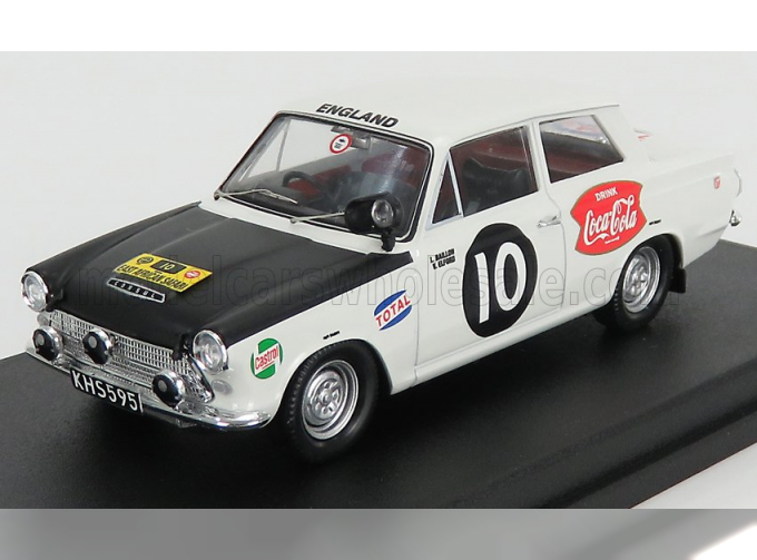 FORD Cortina Gt №10 Rally East African Safari (1964) V.Elford - L.Baillon, White Matt Black