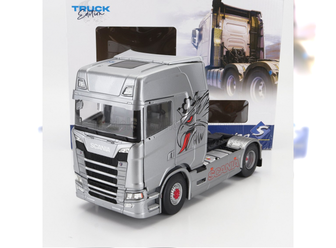 SCANIA S580 V8 Tractor Truck Highline 2-assi (2023), Silver