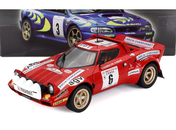 LANCIA Stratos Hf Chardonnet №6 Winner Rally Tour De Corse (1975) B.Darniche - A.Mahe, Red