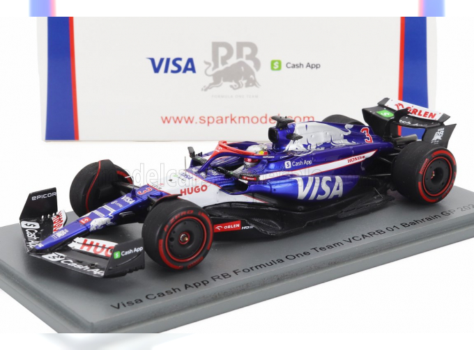 RACING BULLS F1 Vcarb-01 Team Visa Cash App N 3 Saudi Arabia Gp 2024 Daniel Ricciardo, Blue White