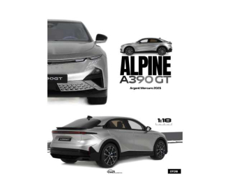 Alpine A390 GT *Resin series*, argent mercure 2025