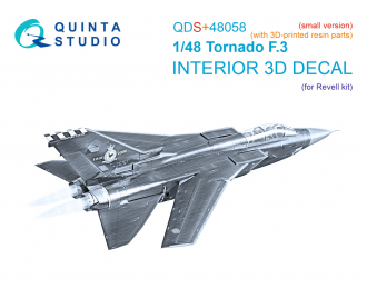 3D Декаль интерьера для Tornado F.3 (Revell) (малая версия) (с 3D-печатными деталями)