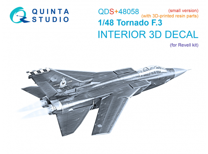 3D Декаль интерьера для Tornado F.3 (Revell) (малая версия) (с 3D-печатными деталями)