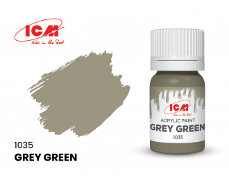 Краска акриловая 12 мл, Серо-зеленый (Grey Green)