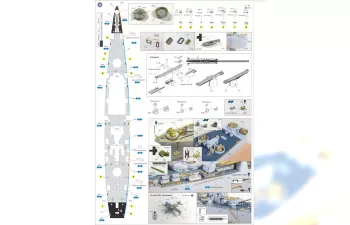 Набор дополнений для USS CB-1 Alaska (HobbyBoss)