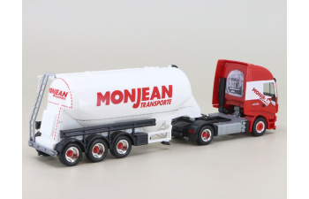 Iveco Stralis XP SemiTrailer Monjean, red / white