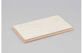 Бокс с деревянным подиумом Бесцветный прозрачный