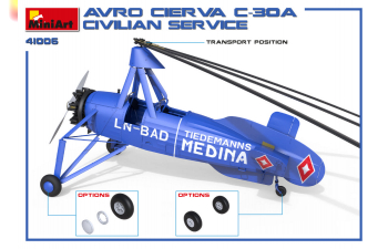 Сборная модель Вертолет AVRO CIERVA C.30A CIVILIAN SERVICE