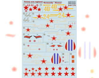 Декаль Victory aces regiment "Normandiy-Nieman"