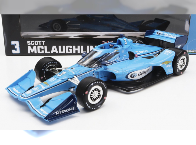 CHEVROLET TEAM PENSKE №3 INDIANAPOLIS INDY 500 INDYCAR SERIES (2022) S.MCLAUGHLIN, LIGHT BLUE WHITE