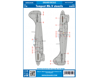 Tempest Mk. V тех.надписи