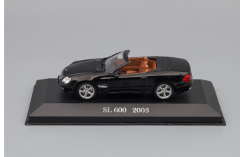 MERCEDES-BENZ SL 600 (2003), Mercedes-Benz Offizielle Modell-Sammlung 52, black