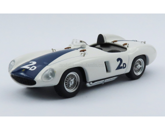 FERRARI 750 Monza 3.0l Spider №2d Winner Pebble Beach (1955) Phil Hill, White Blue