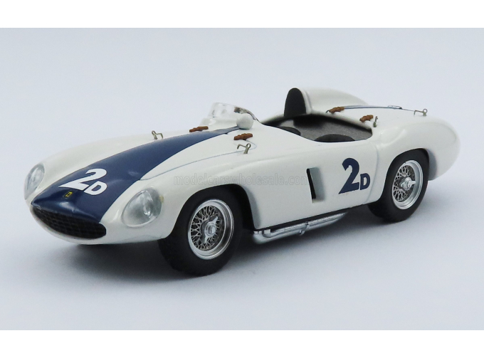 FERRARI 750 Monza 3.0l Spider №2d Winner Pebble Beach (1955) Phil Hill, White Blue