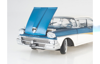 FORD Fairlane 500 HardTop, blue / white