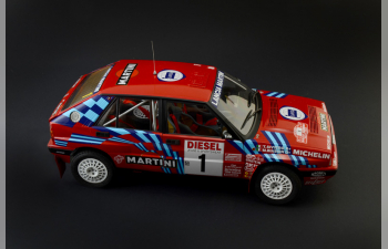 Сборная модель LANCIA Delta Hf Integrale 16v Martini N1 Winner Rally Sanremo 1989 M.biasion - T.siviero + N 5 Rally Sanremo (1989) D.Auriol - B.Occelli