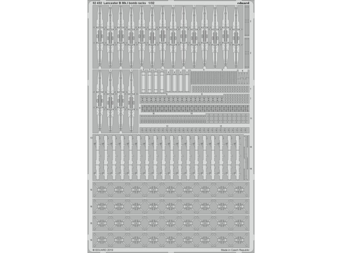 Ediard Lancaster B Mk. I крепления бомб