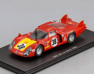 ALFA ROMEO 33/2 #38 5th Le Mans C. Facetti - S. Dini (1968), red