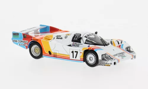 PORSCHE 956 2.6l Twin Turbo Team Porsche Kremer Racing №17 24h Le Mans (1984) Tiff Needell - David Sutherland - Rusty French, White Red Yellow