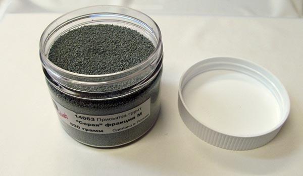 Присыпка грунт серая фракция m, 500 гр.