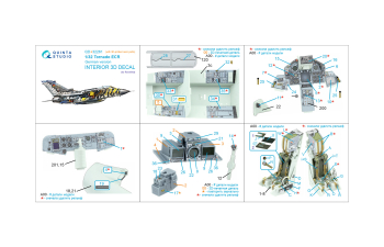 3D Декаль интерьера кабины Tornado ECR (ВВС Германии) (Revell) (с 3D-печатными деталями)