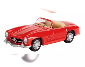 MERCEDES-BENZ 300 SL , red/beige