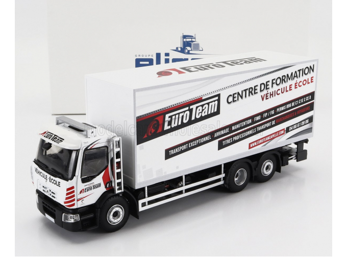 RENAULT D26 Truck Euro Team Transports 3-assi (2018), White