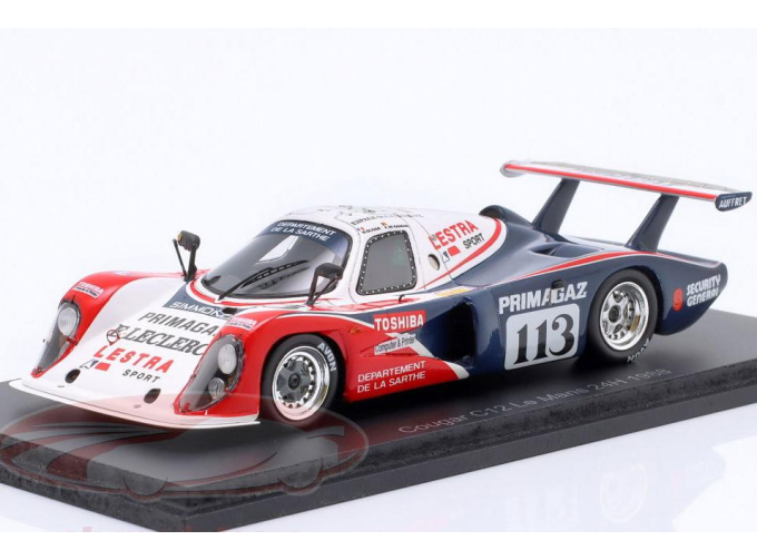 Cougar C12 #113 24h LeMans Max Cohen-Olivar, Patrick de Radiguès (1988)