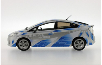 TOYOTA Prius II Plug In version (2010), white with blue