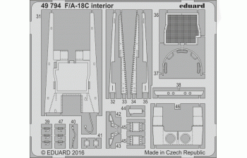 Фототравление для F/ A-18C интерьер