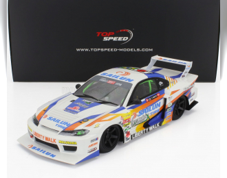 NISSAN Silvia (s15) Lb Super Silhouette №555 Formula Drift Japan (2023), White Blue Yellow