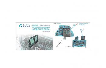 3D Декаль МиГ-31БМ включенные дисплеи для наборов QD48505/QDS-48505 (Hobby Boss)