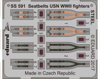 Цветное фототравление для Стальные ремни USN WWII для истребителей