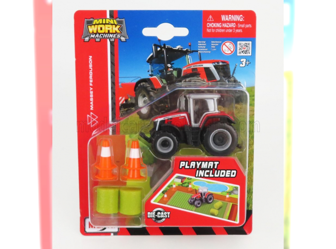 MASSEY FERGUSON 8s.265 Tractor With Playmat (2020), Red Grey