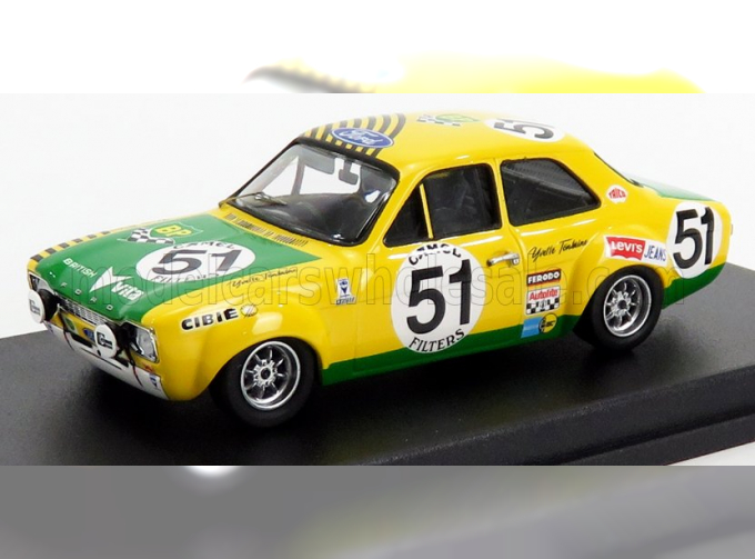 FORD Escort Mki №51 24h Spa Francorchamps (1971) H.Akersloot - Y.fontaine, Yellow Green