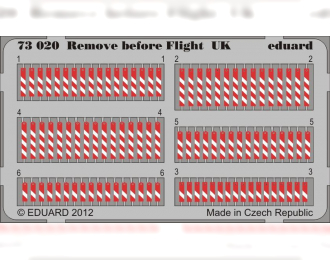 Фототравление для Remove before flight UK