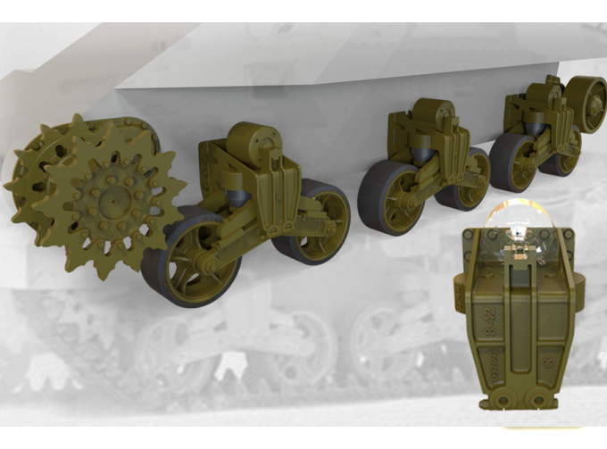 US tank M3 Lee/Grant suspension set