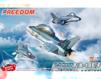 Сборная модель F/A-18E/F Super Hornet US NAVY - VFC-12 adversary squadron, "" Top Gun"" 2 in 1 ,Include 1 All Kits, "