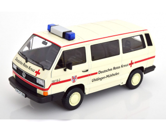 VOLKSWAGEN T3 Syncro Bus DRK (1987), creme red