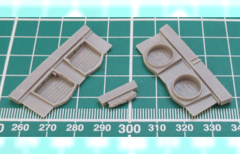 P-40 - Undercarriage Set (contains wheel well structure and canvas covers)