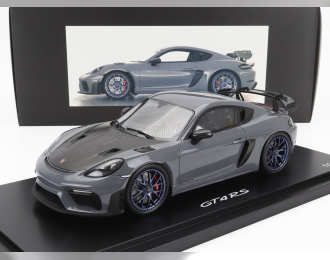 PORSCHE 718 (982) Cayman Gt4 Rs (2021) - Con Vetrina - With Showcase, Arctic Grey