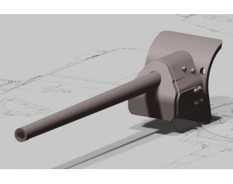 Ствол Ф-34 76 мм T-34-76 (3D печать) с бронемаской