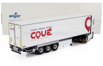 SCANIA S500 Truck Semi-frigo Coue Transports (2021), White Red