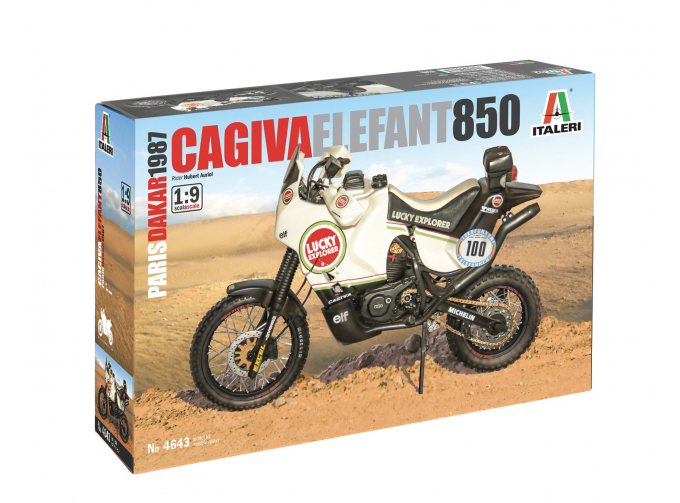 Сборная модель Мотоцикл Cagiva Elefant 850 Paris-Dakar 1987