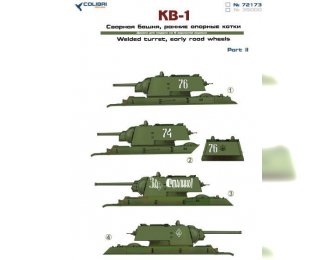 Декаль KV-1 (w/ welded turret) Part II