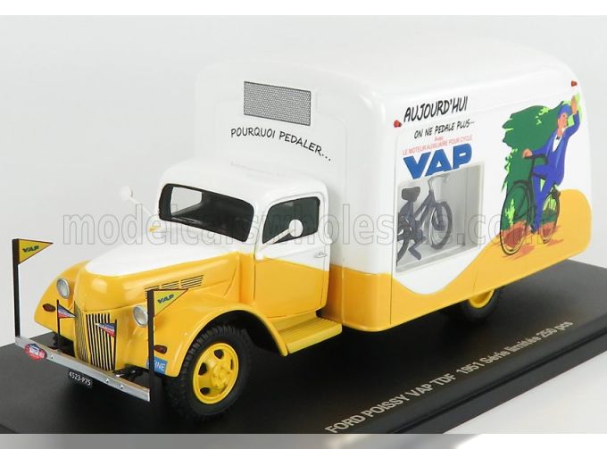 FORD Truck Van Poissy Vap Tdf (1951), Yellow White