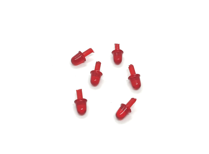 Набор мигалок (Вариант 12, красные), 6 шт