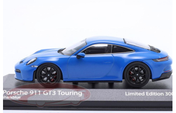 PORSCHE 911 (992) GT3 mit Touring-Paket (2021), sharkblue / black rims