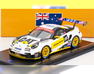 PORSCHE 911 992 Gt3 №12 Porsche Carrera Cup Australia Champion (2024) Harri Jones, White Yellow Black